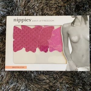 ♥️ NWT Nippies Reusable Pasties Pink Butterflies
